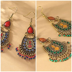 Bohemian Tassel Pine Earrings