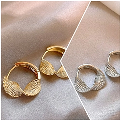 Sense Twist Texture Metal Fashion Earrings