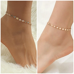 Simple Plum Blossom Style Oil Anklet