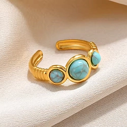 Three Anti-loose Stone Finger Ring