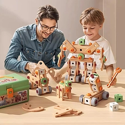 Children's Home Educational Maintenance Assembled 80 PCS Toolbox Toy
